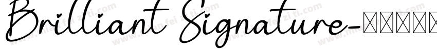 Brilliant Signature字体转换